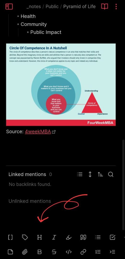 Obsidian Advanced Mobile Toolbar | Samsung Note